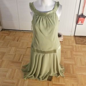 Liz Claiborne green/lime/ olive dress